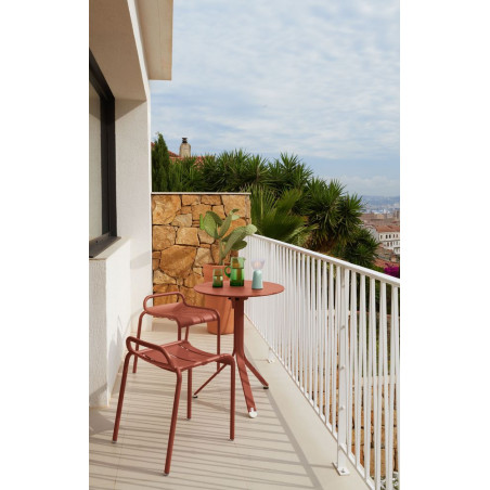 Rest'o Tisch Fermob 57x57 cm Balkon mit Luxembourg