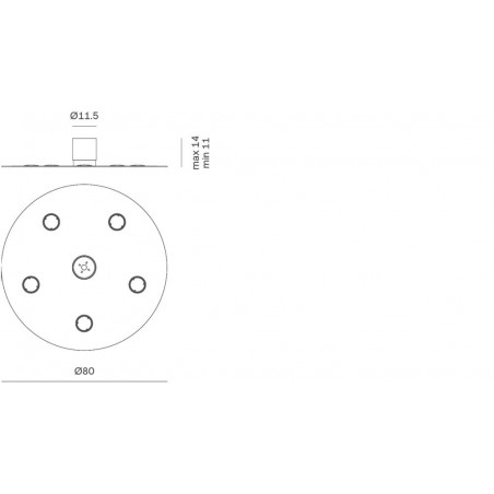 Collide Wand- oder Deckenleuchte von Rotaliana