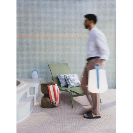 Balad 2 Akkuleuchte wohndesign berlin mit Alize Liege und Piapolo hocker