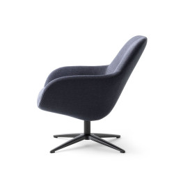 Sessel Spot One wohndesign Berlin Stoff dunkelblau Seite