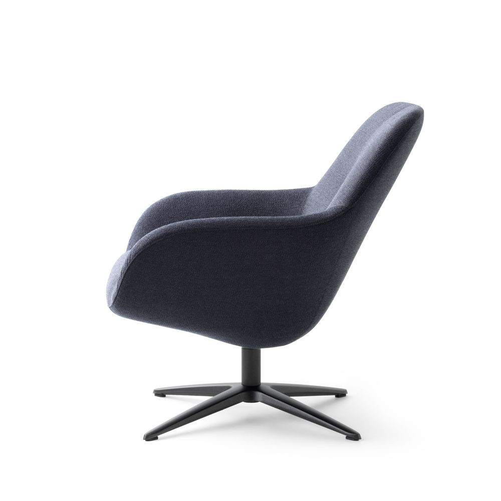 Sessel Spot One wohndesign Berlin Stoff dunkelblau Seite