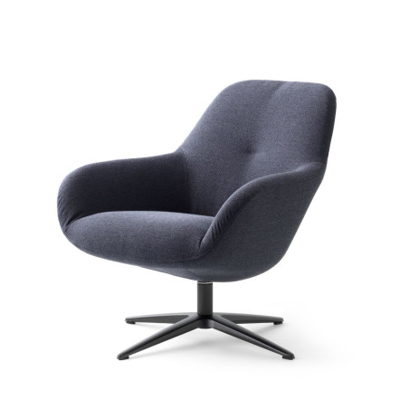 Sessel Spot One wohndesign Berlin Stoff dunkelblau schräg