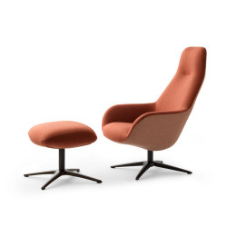 Sessel Spot Two Pode wohndesign Berlin, Stoff rot und rosa