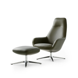 Sessel Spot Two Pode wohndesign Berlin, Leder grün