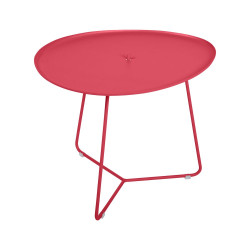 Niedriger Tisch mit abnehmbaren Tablett Cocotte von Fermob in Rosalie