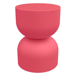 Piapolo Hocker von Fermob geschlossen wohndesign berlin Farbe rosalie