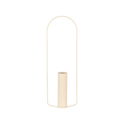 Vase Itac von Fermob zylindrisch in Farbe Latte Beige
