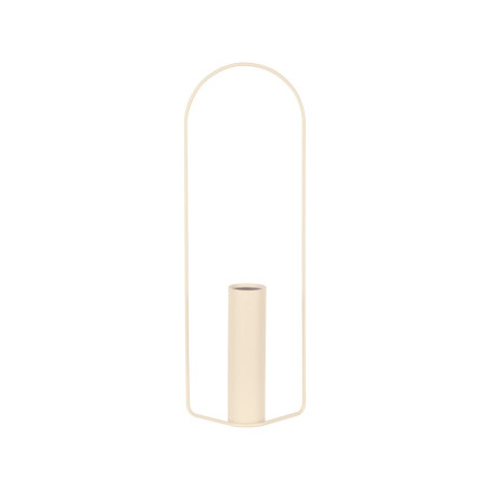Vase Itac von Fermob zylindrisch in Farbe Latte Beige