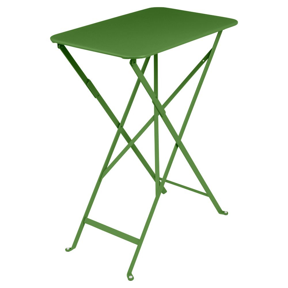 klappbarer, wetterfester Bistrotisch 37cm x 57cm aus Metall von Fermob in frisches Grün