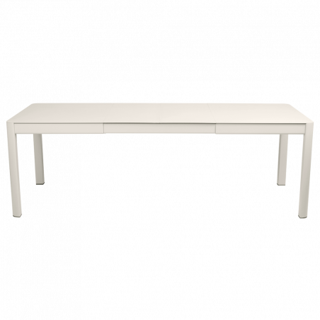 Ausziehbarer Tisch Ribambelle von Fermob von 149cm auf 234cm erweiterbar in Lehmgrau