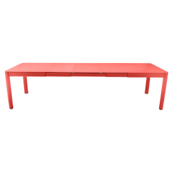 Ausziehbarer Tisch Ribambelle von Fermob von 149cm auf 299cm erweiterbar in Capucine