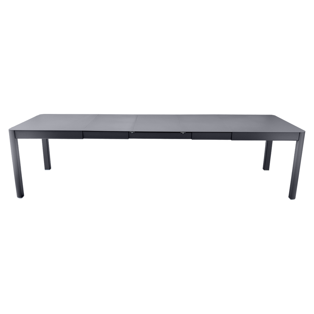 Ausziehbarer Tisch Ribambelle von Fermob von 149cm auf 299cm erweiterbar in Anthrazit