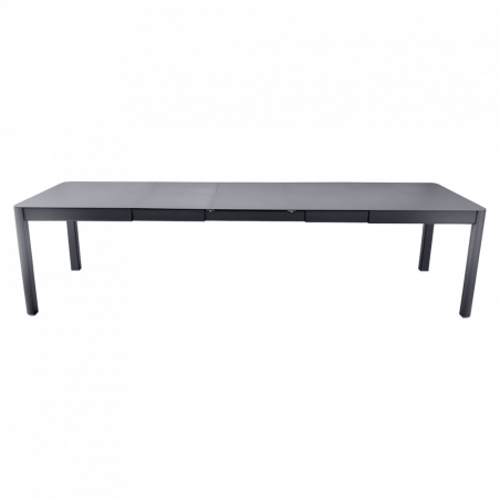 Ausziehbarer Tisch Ribambelle von Fermob von 149cm auf 299cm erweiterbar in Anthrazit