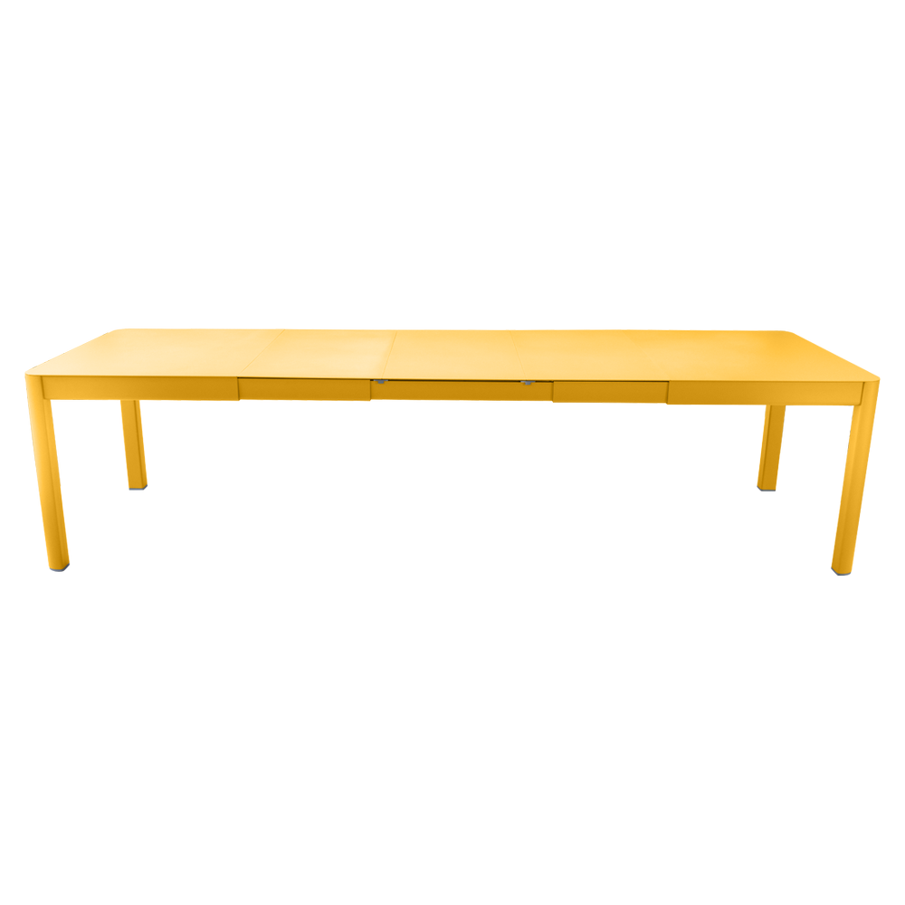 Ausziehbarer Tisch Ribambelle von Fermob von 149cm auf 299cm erweiterbar in Honig