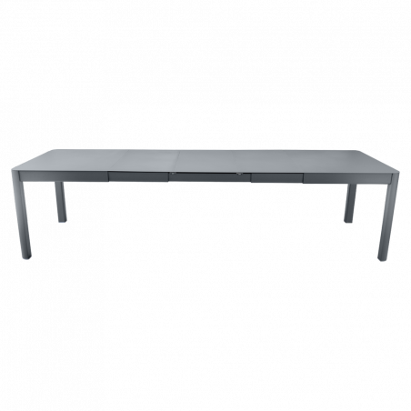 Ausziehbarer Tisch Ribambelle von Fermob von 149cm auf 299cm erweiterbar in Gewittergrau