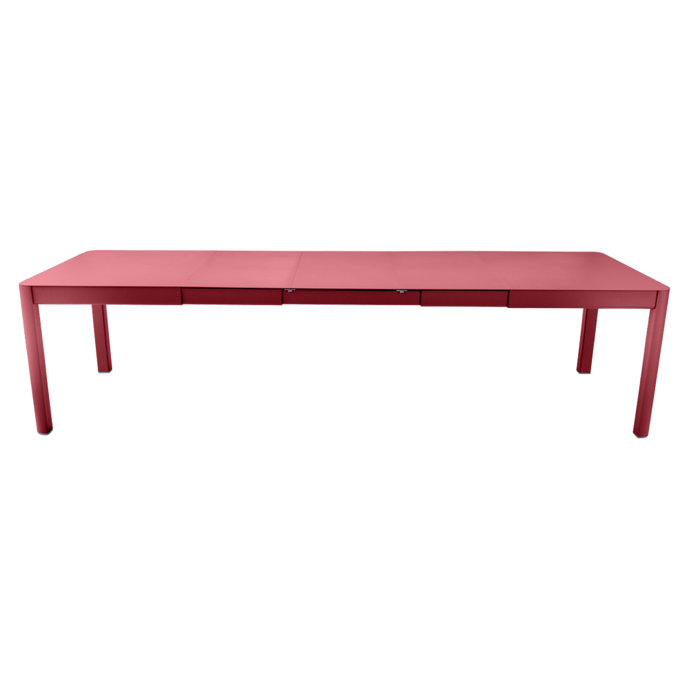 Ausziehbarer Tisch Ribambelle von Fermob von 149cm auf 299cm erweiterbar in Chili