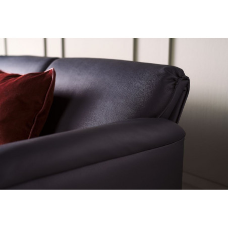 Ansicht der Rückenlehne sowie der Armlehne des Sofas Bora Bora von Leolux