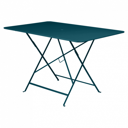 Wetterfester Tisch Bistro in 117cm x 77cm von Fermob in Acapulcoblau