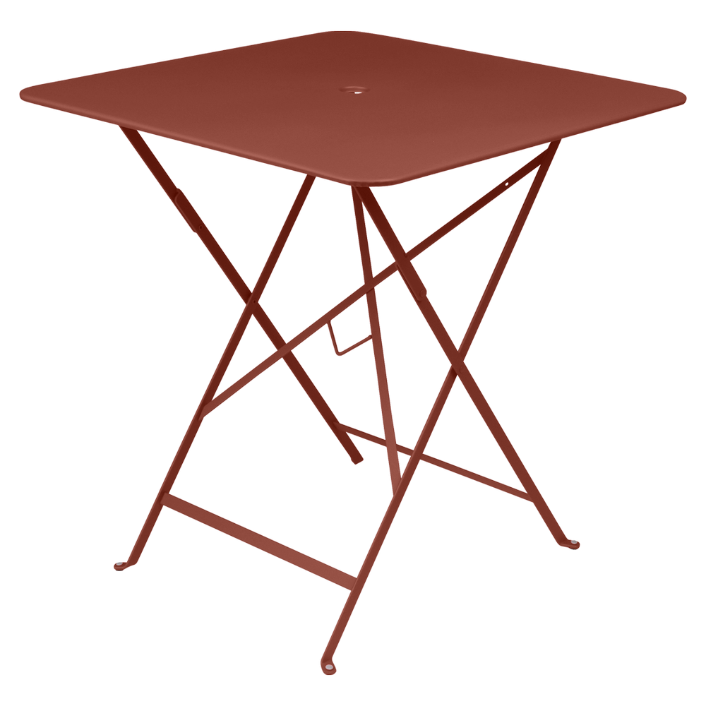 Wetterfester Tisch Bistro in 71cm x 71cm von Fermob in Ocker