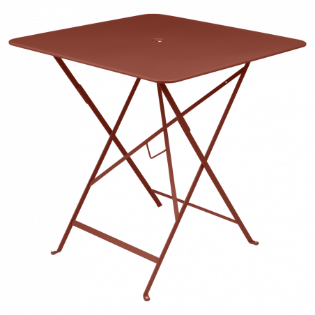 Wetterfester Tisch Bistro in 71cm x 71cm von Fermob in Ocker