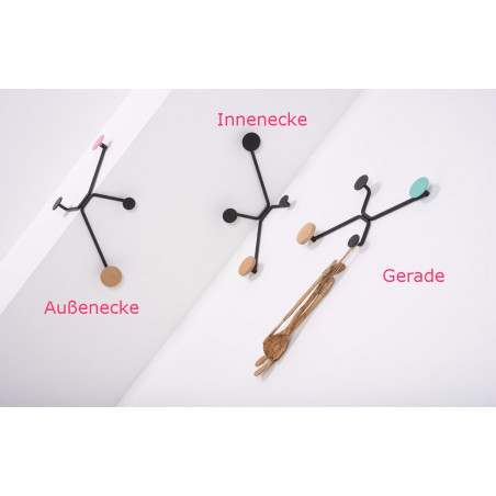 Hook Garderobe von Gazzda für die Ecke