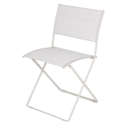 Stuhl Plein Air von Fermob mit Gewebe ohne Armlehnen in Baumwollweiß