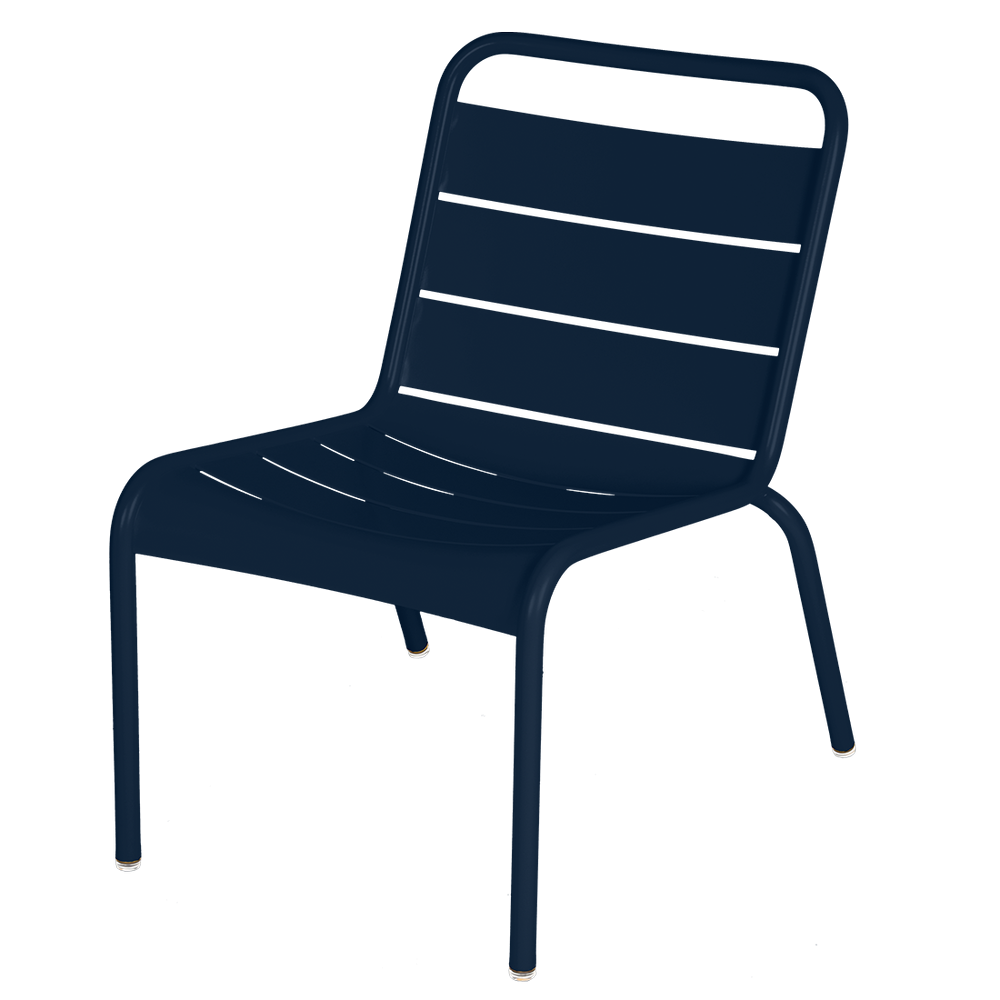 Kleiner Lounge-Stuhl Luxembourg von Fermob in Abyssblau