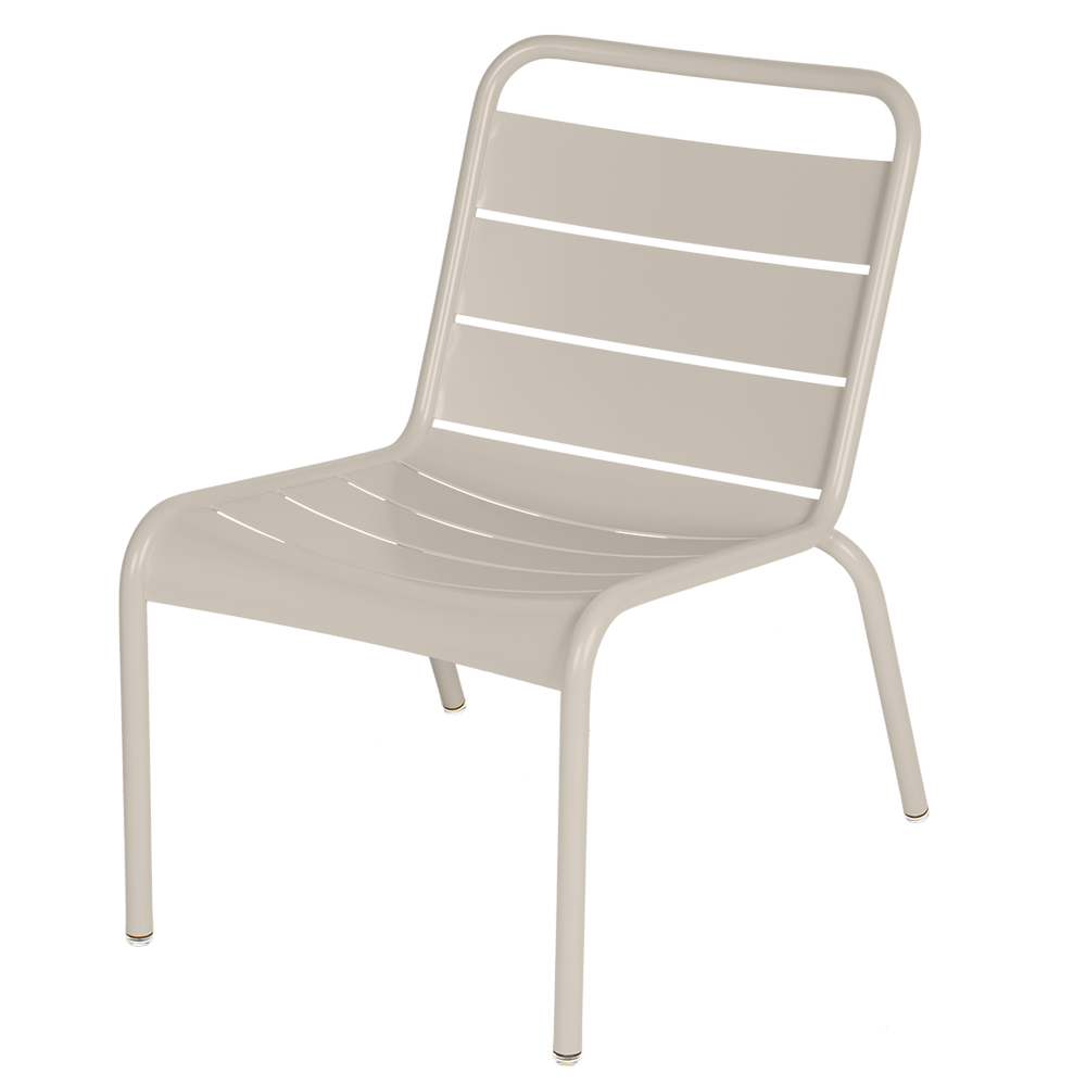 Kleiner Lounge-Stuhl Luxembourg von Fermob in Lehmgrau
