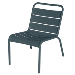 Kleiner Lounge-Stuhl Luxembourg von Fermob in Gewittergrau
