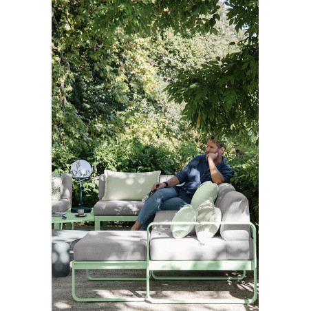 Wetterfestes Sofa Bellevie von Fermob 2er Sitzmodul mit einer Armlehnen rechts