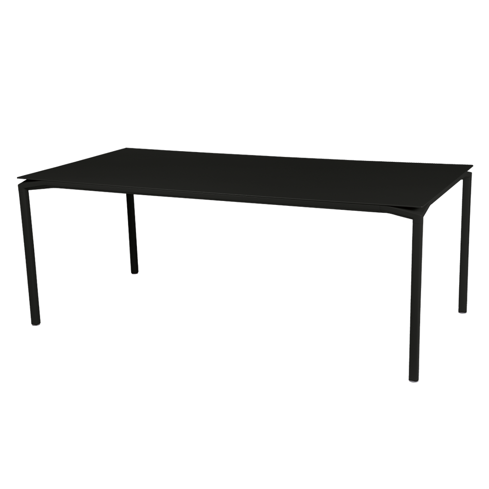 Tisch Calvi in 195cm x 95cm von Fermob in Lakritze