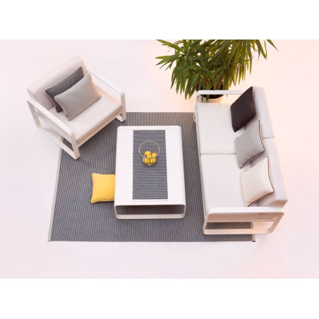 Robuster Teppich Mono 180 x 220 cm für Innen und Außen von Pappelina