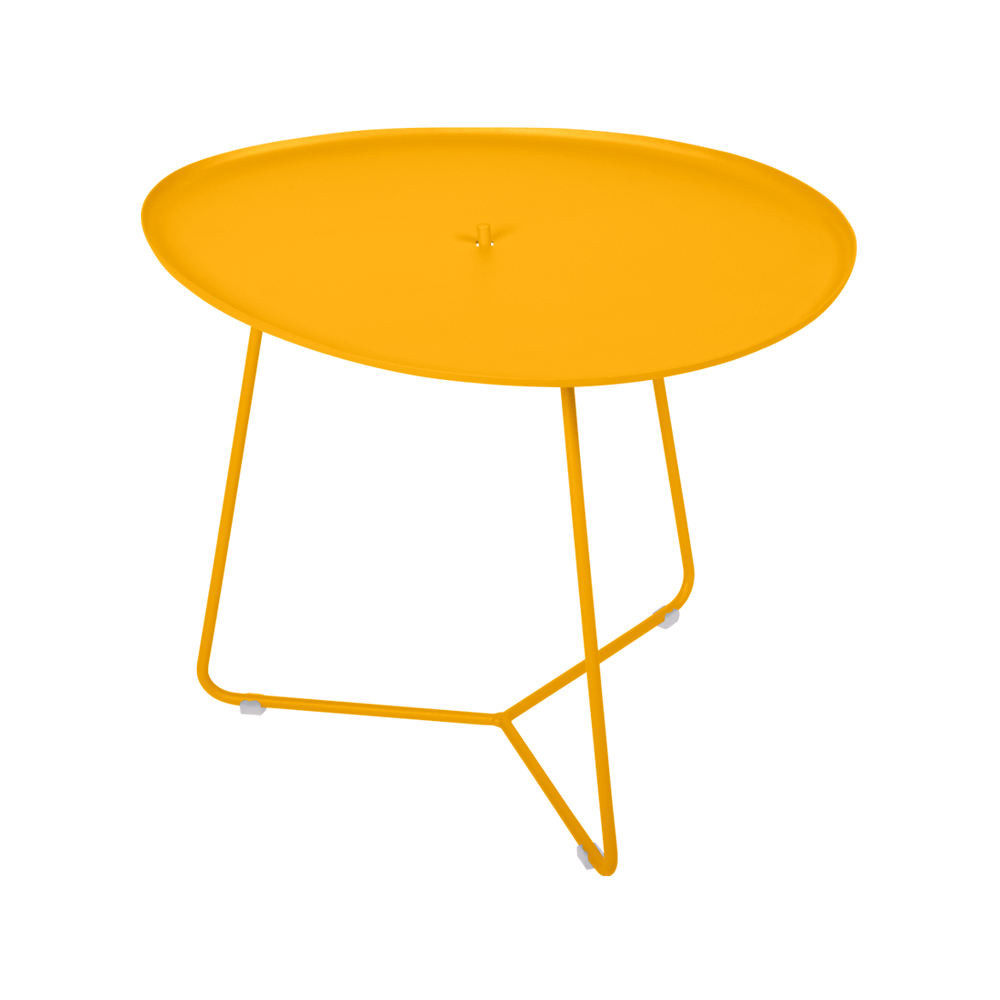 Niedriger Tisch mit abnehmbaren Tablett Cocotte von Fermob in Honig