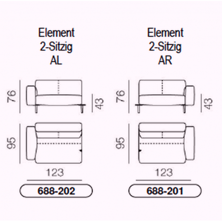 Sofa Melloo von Pode
