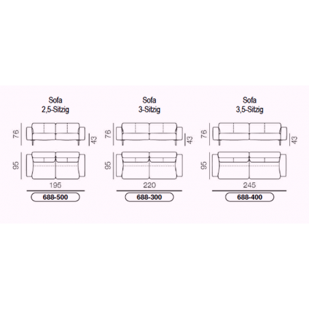 Sofa Melloo von Pode