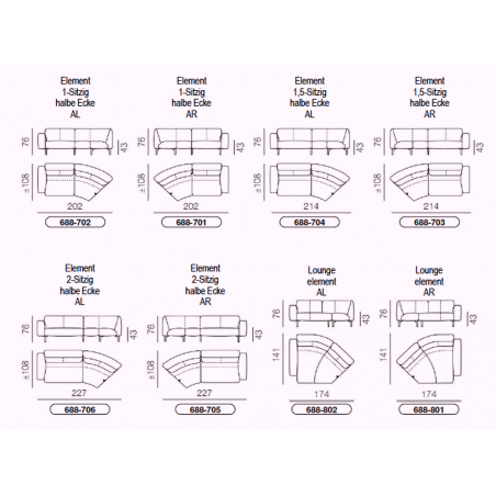 Sofa Melloo von Pode