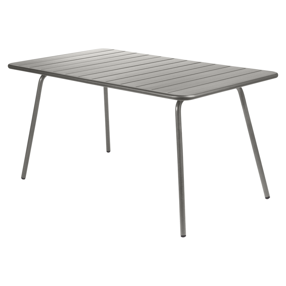 Wetterfester Tisch Luxembourg aus Aluminium von Fermob in Metallgrau