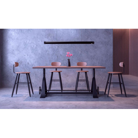 Alternative Lichttemperatur der Esstischleuchte Onyxx Linea Pro von Grimmeisen im Innenbereich