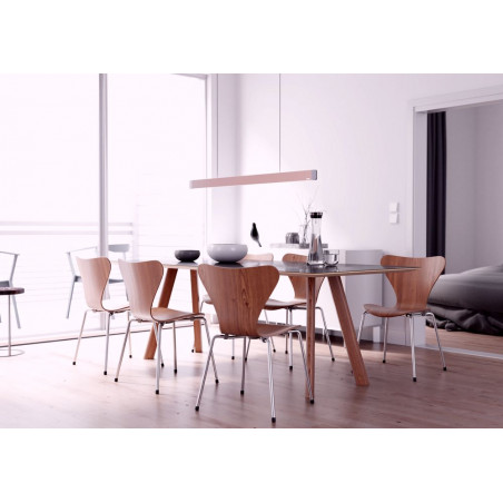 Oberfläche der Esstischleuchte Onyxx Linea Pro von Grimmeisen in Rosa