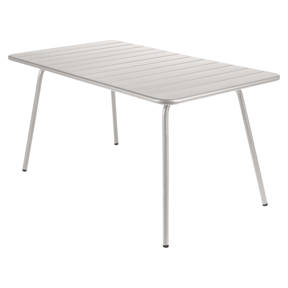 Wetterfester Tisch Luxembourg aus Aluminium von Fermob in Lehmgrau