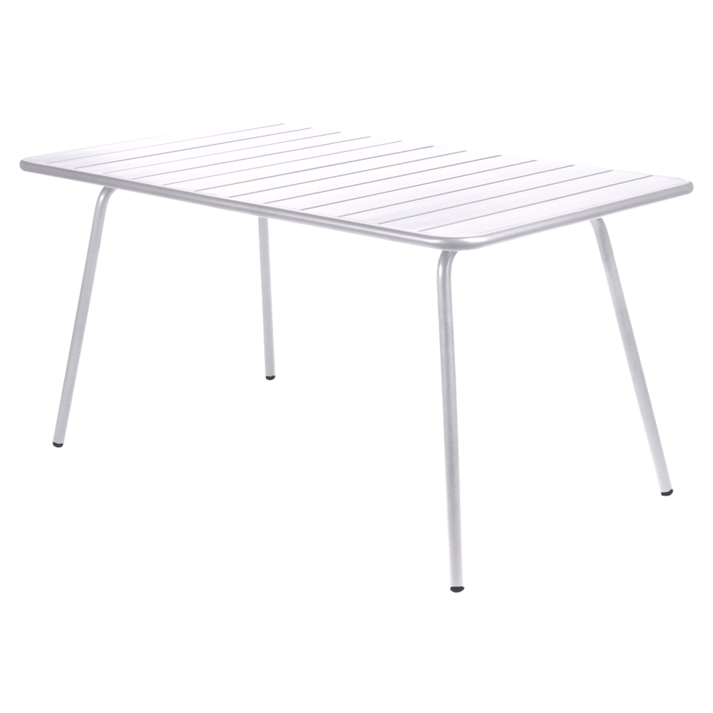 Wetterfester Tisch Luxembourg aus Aluminium von Fermob in Baumwollweiß