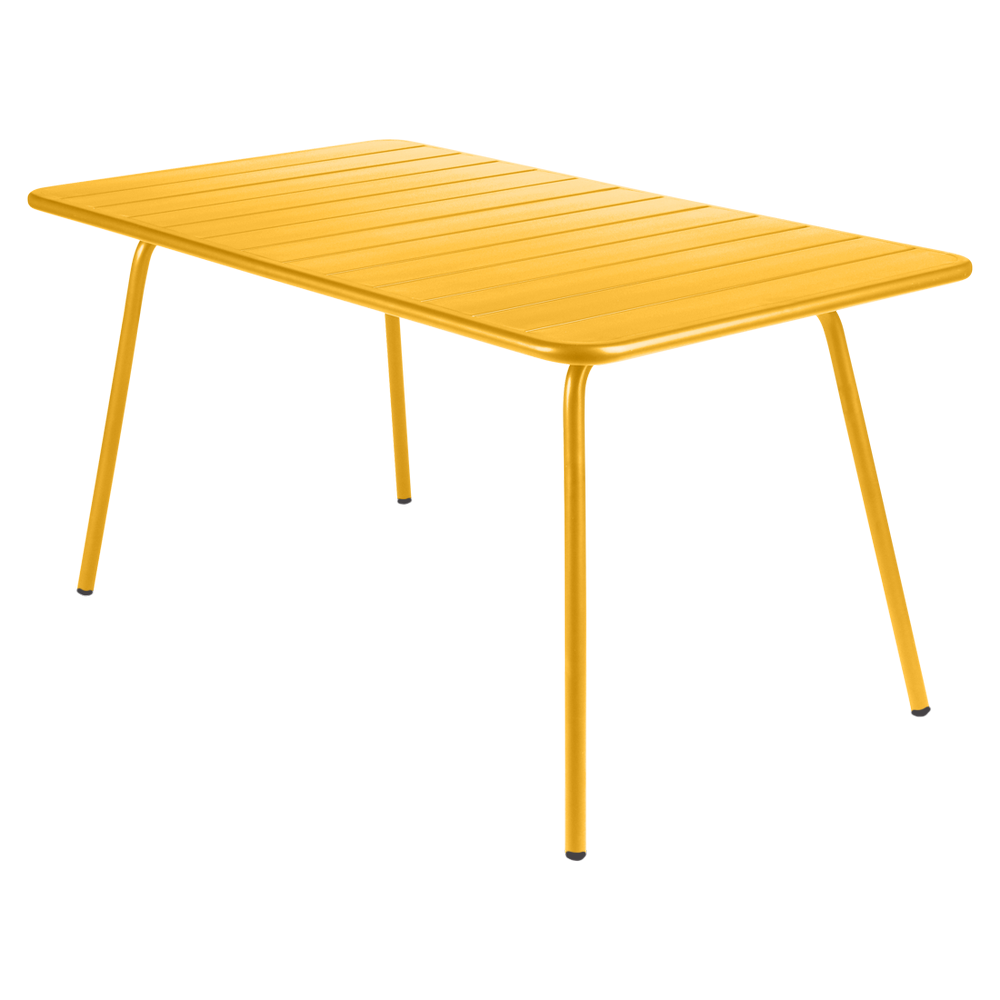 Wetterfester Tisch Luxembourg aus Aluminium von Fermob in Honig
