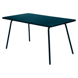Wetterfester Tisch Luxembourg aus Aluminium von Fermob in Abyssblau