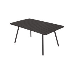Wetterfester Tisch Luxembourg aus Aluminium von Fermob in Lakritze