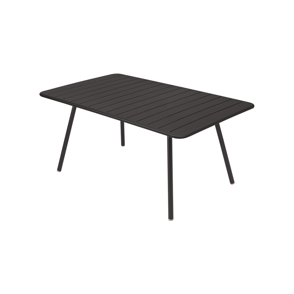 Wetterfester Tisch Luxembourg aus Aluminium von Fermob in Lakritze