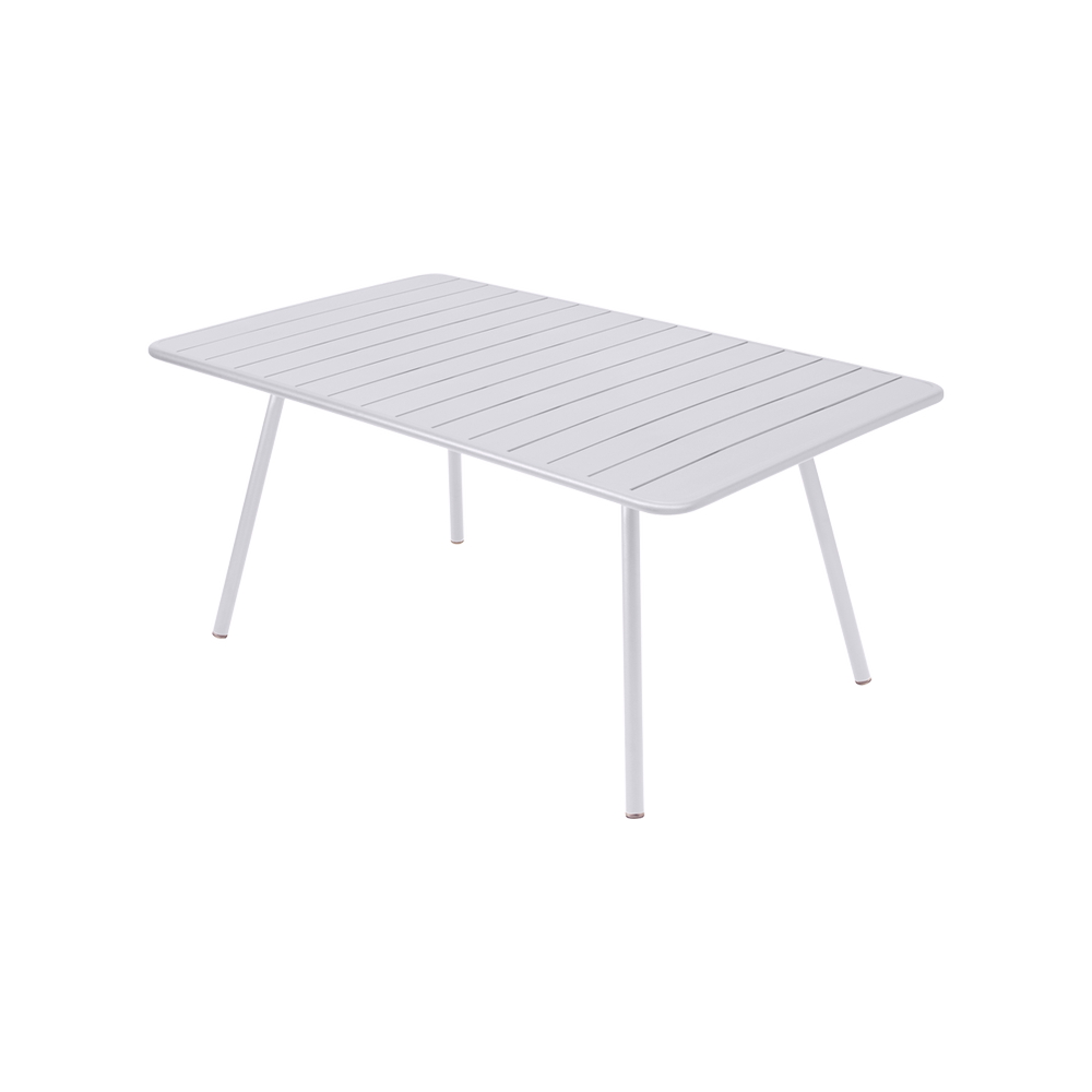 Wetterfester Tisch Luxembourg aus Aluminium von Fermob in Baumwollweiß