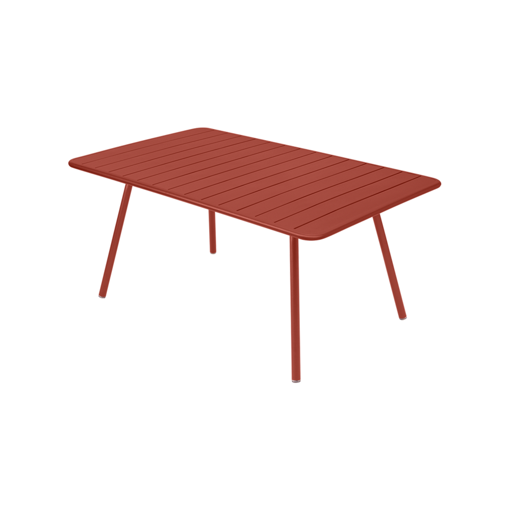 Wetterfester Tisch Luxembourg aus Aluminium von Fermob in Ocker