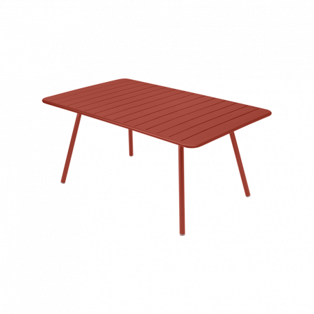 Wetterfester Tisch Luxembourg aus Aluminium von Fermob in Ocker
