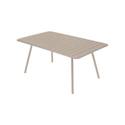 Wetterfester Tisch Luxembourg aus Aluminium von Fermob in Muskat