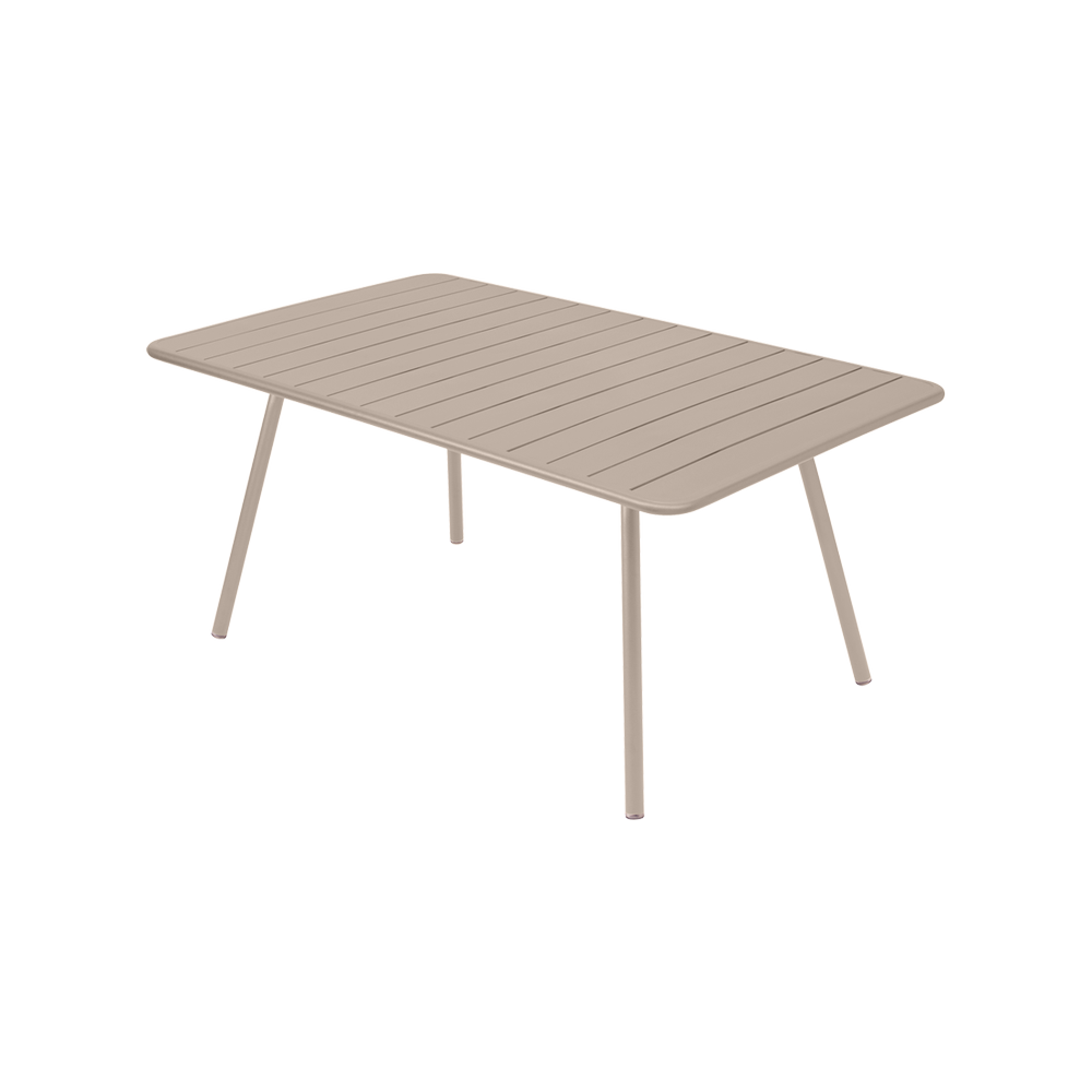 Wetterfester Tisch Luxembourg aus Aluminium von Fermob in Muskat
